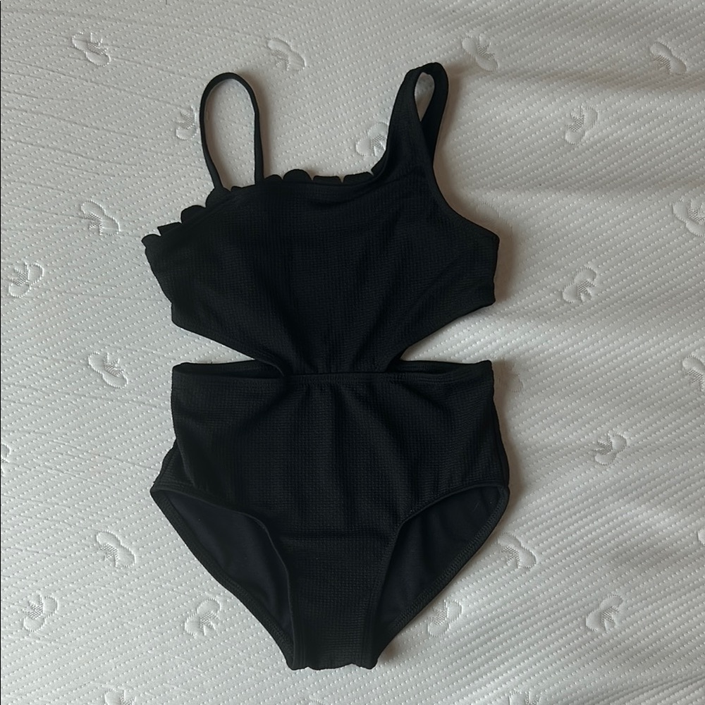 Art Class Black Textured Top